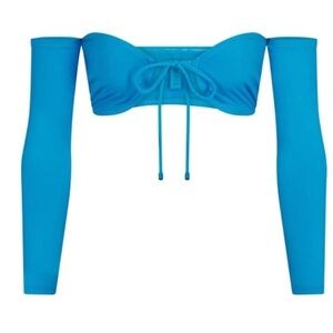 SKIMS Recycled Swim Long Sleeve Bikini Top